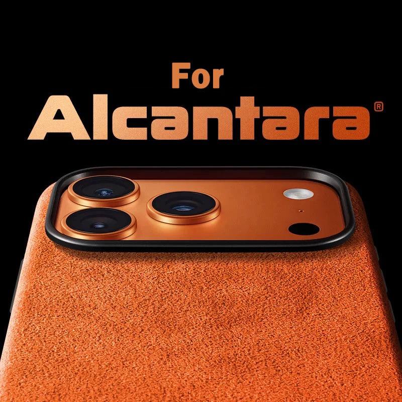 Real Italian Imported for Alcantara Magnetic Case for iPhone 17 Pro Max 17Pro with MagSafe Case Smart Button Protective Cover