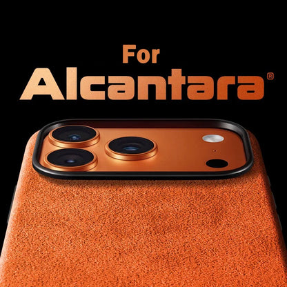 Real Italian Imported for Alcantara Magnetic Case for iPhone 17 Pro Max 17Pro with MagSafe Case Smart Button Protective Cover