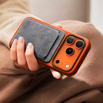 Real Italian Imported for Alcantara Magnetic Case for iPhone 17 Pro Max 17Pro with MagSafe Case Smart Button Protective Cover