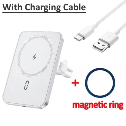 Car Air Vent Magnetic GPS Phone Holder Stand Wireless Charger For Magsafe iPhone 17 16 15 14 13 12 Pro Max Cell Fast Charging