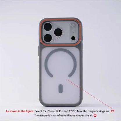 Luxury Matte Translucent For Magsafe Case For iPhone 17 16 Pro Max 15 14 Plus Magnetic Wireless Charging Shockproof Cover Shell